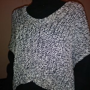Ann Taylor Marled Short sleeve sweater